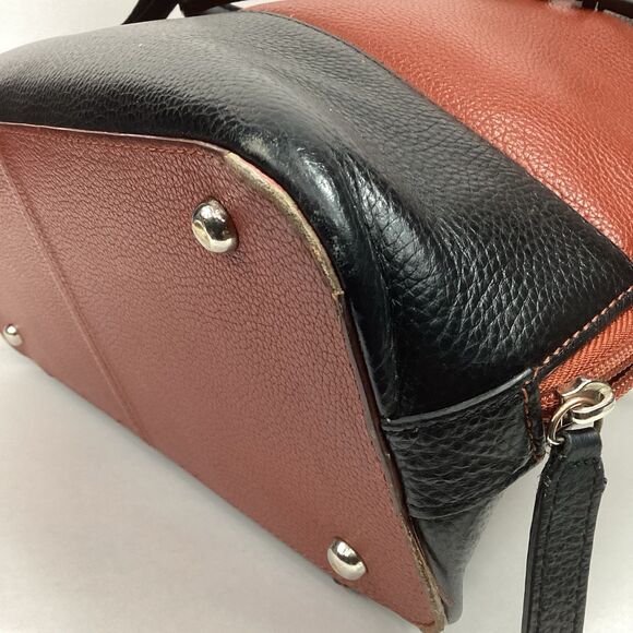 Gun Tote 'N Mamas Purse - Brown & Black Leather Satchel - Shoulder Strap - Picture 10 of 15